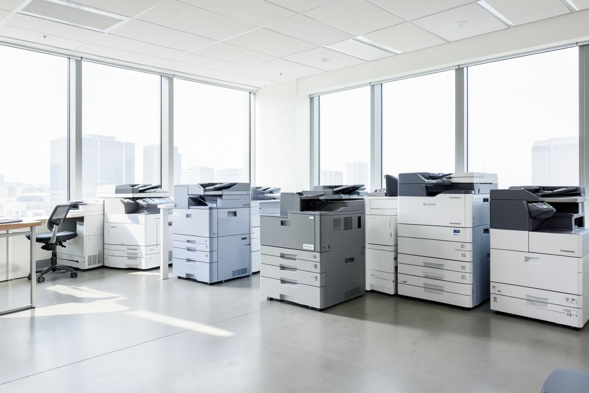 Office copiers serviced by Opheliaaro Co. in Plano, Texas